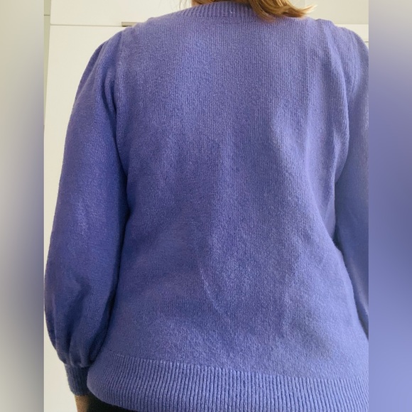 LOFT Purple Sweater Small - Picture 6 of 7